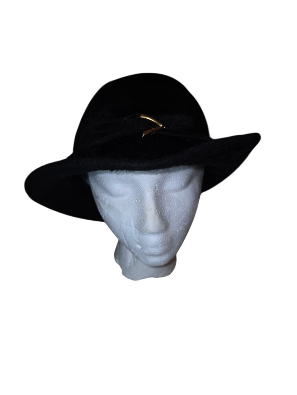 Vintage Women's Genuine Beaver Hat Black